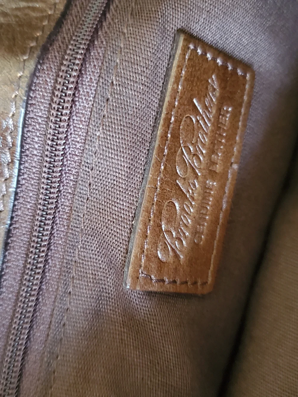 Brooks Brotherd Vintage Brown Leather Satchel